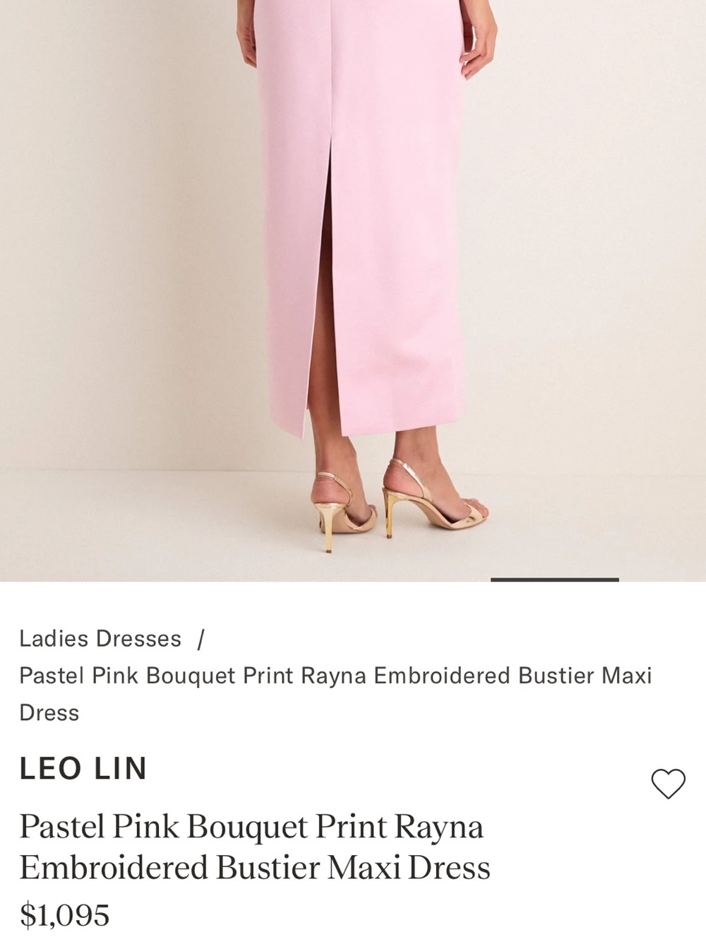 Leo Lin Rayna Pink Embroidered Dress - Picture 3 of 6